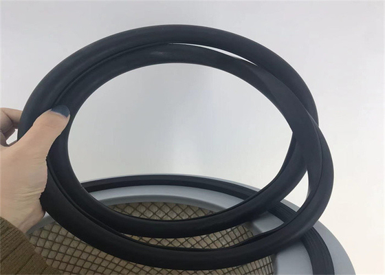 Polyester Fiber Oil Filter Element Silicone Rubber Sealing Ring High Hardness