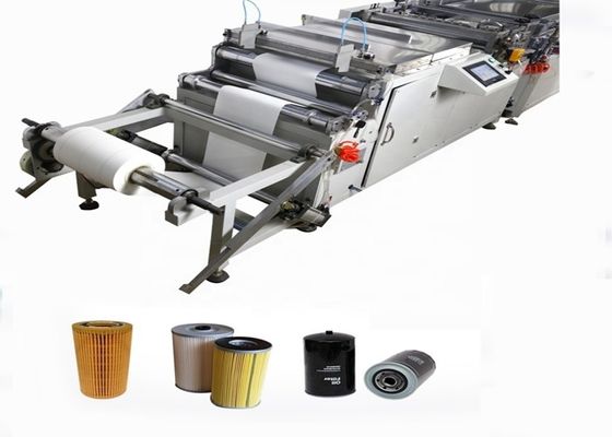 380v Car Air Filter Making Machine 1800X1030X900mm Paper pleaeting