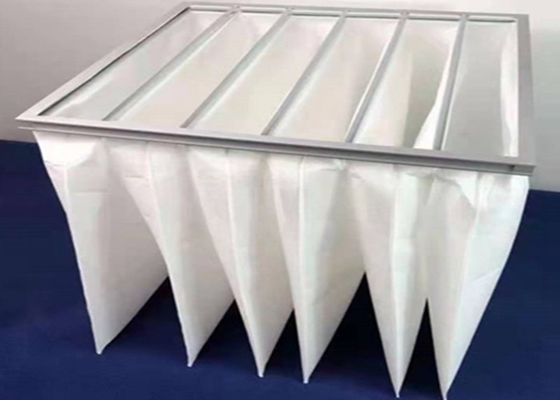 F7 Fiber Filter Bag 5.33cm/s Velocity , Superfine fibre Air Filter Element