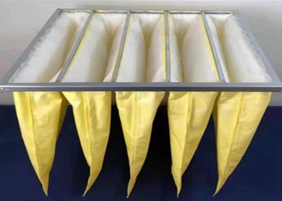 F7 Fiber Filter Bag 5.33cm/s Velocity , Superfine fibre Air Filter Element