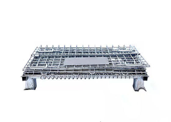 Logistics Express Sorting Storage Metal Pallet Cage Belt Pulley Foot Movable