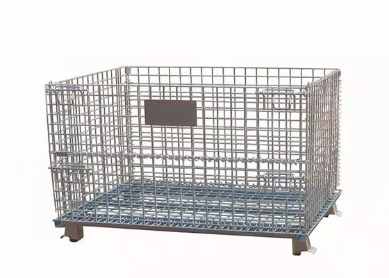 Foldable Storage Frame Odm Wire Mesh Pallet Cages Without Wheels
