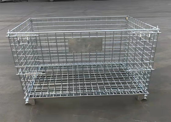 Foldable Storage Frame Odm Wire Mesh Pallet Cages Without Wheels