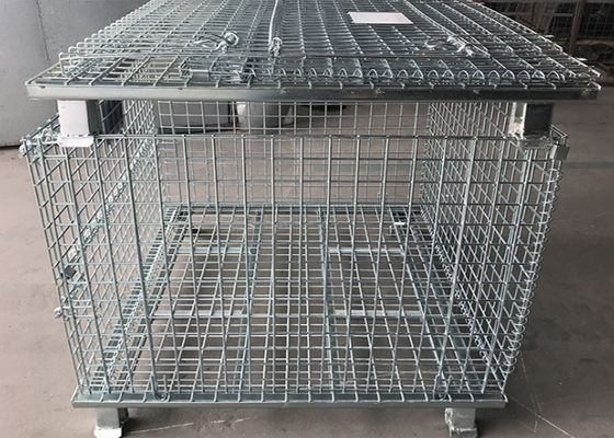 Conventional 6.4mm Galvanized Metal Pallet Cage