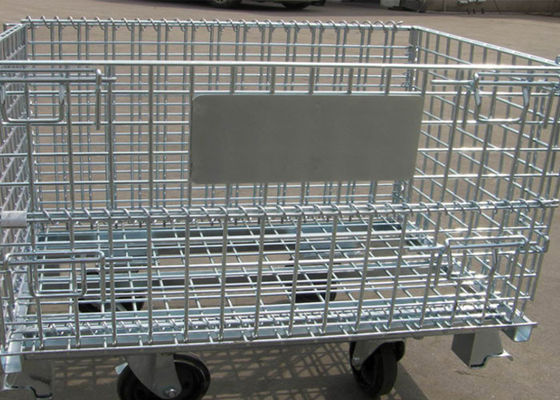 5mm Plastic Spraying Mesh Cage Storage Folding Multifunctional Cart
