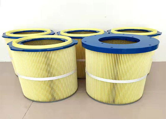 Polyester Fiber Film Covered Air Filter Element 99.8% Welding Smoke Dust Collector