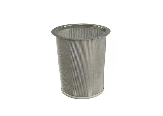 20 Micron Stainless Steel Filter Element Industrial Y Type Edging Aid Sealing Barrel