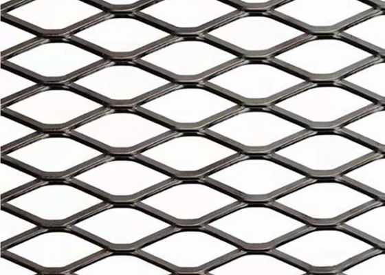 Galvanized 0.8mm Decorative Wire Mesh Mechanical Protection Diamond Tensile Building