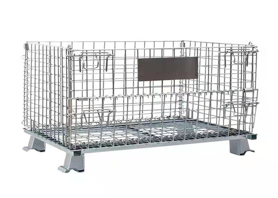 50*100 Sorting 6.4mm Collapsible Wire Basket Metal Cage