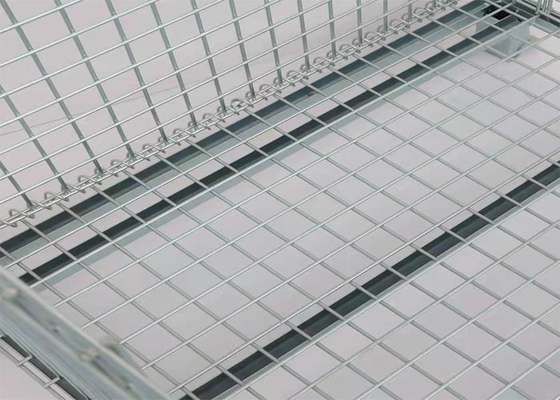 Fingerprint Resistant 6.0mm Foldable Wire Mesh Container Cage Express Transfer Box