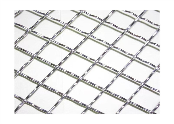 Diamond Hole Corrugated Metal Crimped Woven Wire Mesh Decorative Steel Plate