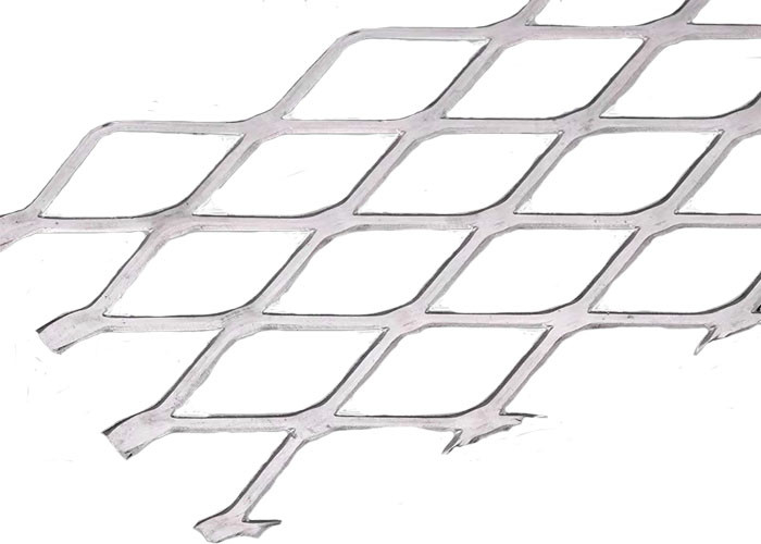 Diamond Shaped Hole 3.0mm Decorative Aluminum Mesh Ceiling Of Curtain Wall