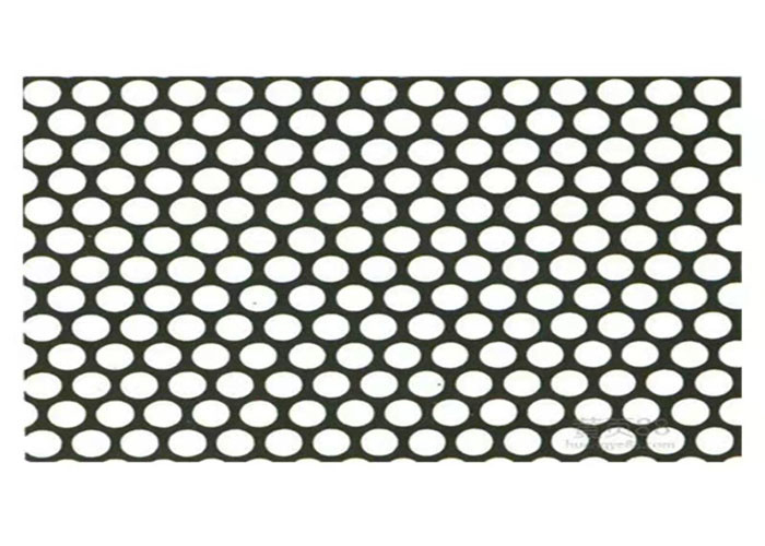0.35mm Plate Decorative Wire Grille Perforated Shelf Punching Net With Frame
