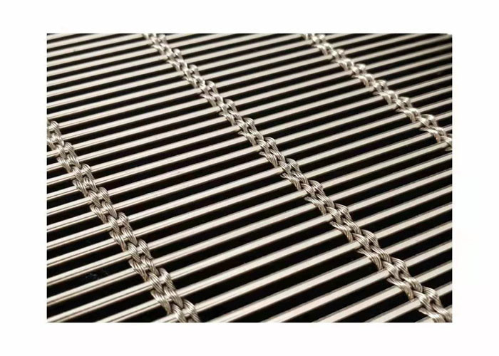 Partition Net Herringbone Net Metal Decorative Mesh For Ceiling Curtain Wall
