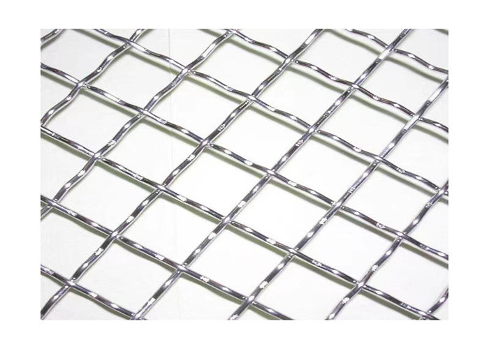 Diamond Hole Corrugated Metal Crimped Woven Wire Mesh Decorative Steel Plate