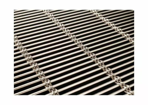 Partition Net Herringbone Net Metal Decorative Mesh For Ceiling Curtain Wall